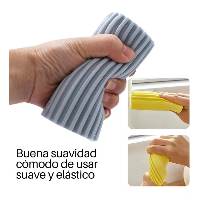 Veraly Duo Esponjas Plumero Limpieza Húmeda Polvo Multifuncional