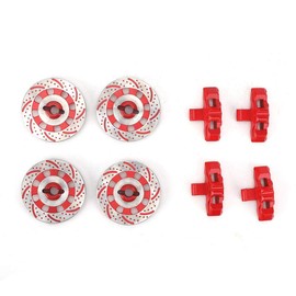 Vbest life 1/7 RC Car Aluminium Alloy Wheel Brake Disc, RC Upgrade Part Suitable for Traxxas Unlimited Desert Racer UDR (Red)
