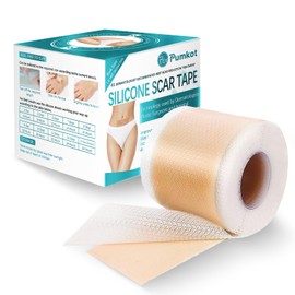Silicone Scar Sheets, Silicone Scar Tape Strips(1.6”x 60” Roll-1.5M), Professional Away Sheets for Surgical Scars, Keloid, C-Section, Burn et