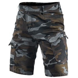 Tactical Men's Shorts Mountain Hiking Cargo Cotton Shorts Summer Work BDU Ripstop Training Combat Short 2103# Brown Camo