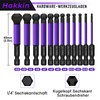 Hakkin Hexagonal Bit Set Long 12 Pieces 65 mm Ball