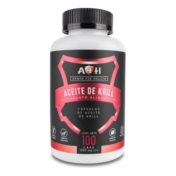 Aceite De Krill 100 Caps 1000mg Astaxantina Epa Dha A4h