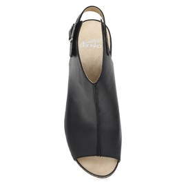 Dansko Lizzy Peep-Toe Booties for Women - Linings from Recycled Materials and Leather for Breathability- Lightweight Rubber Outsole for Long-Lasting Wear Black 8.5-9 M US