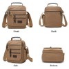 Sunsomen Mens bag Canvas Shoulder Bag Small Messenger Crossbody Work