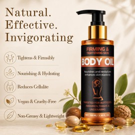 Body Firming Oil for Women, After Shower Body Oil for Crepey-Looking Skin, Hydrating Body Oil, Fast-Absorbing Non-Greasy Formula