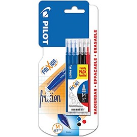 Pilot Pen Frixion Ball & Clicker3 Blue/2 Black/1 Red Refill Case Free