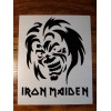 Unbranded TRIBAL EDDIE IRON MAIDEN BLACK VINYL WINDOW DECAL 5"