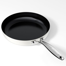 stackbear Ceramic Nonstick Frying Pan for Cooking, 10.4 Inch Non Stick Tri-Ply Stainless Steel Pan, Non Toxic Skillet, PTFE & PFOA Free, Compatible with All Stovetops, Dishwasher & Oven Safe