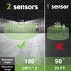 intelamp Solar Outdoor Lights 1200LM 6000mAh Security Lights with Remote