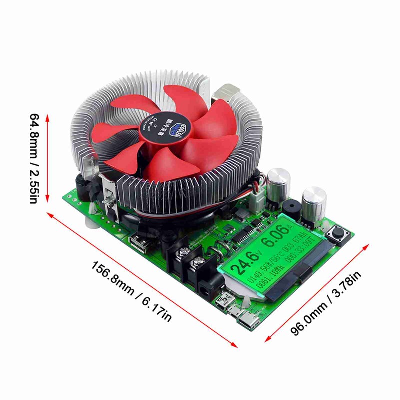 150W 20A Electronic Load Tester Digital LCD Screen Electronic Adjustment