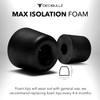 Decibullz Custom Molded Memory Foam Earbud Tips – 5 Pack