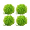 Aquasentials Mesh Pouf Bath Sponge (4 Pack) (Green)