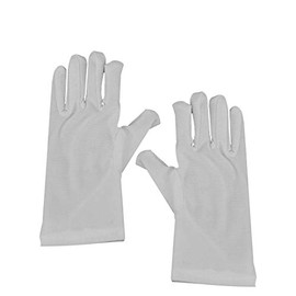 Dress Up America Pristine White Costume Cotton Gloves - For children (One Size)