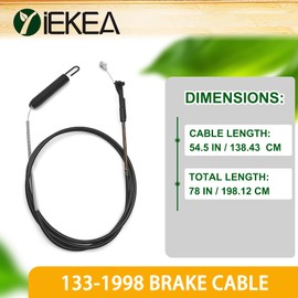 Yiekea 133-1998 Blade Engagement Cable for Toro Timemaster 30 inch 21199, 21199HD, 20976, 20978, 21200, 21810, 21811 Lawn Mowers Replace 133-1998 Brake Cable