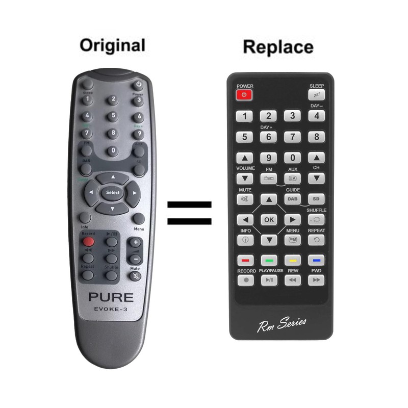 RM-Series Replacement Remote Control for Pure EVOKE-3
