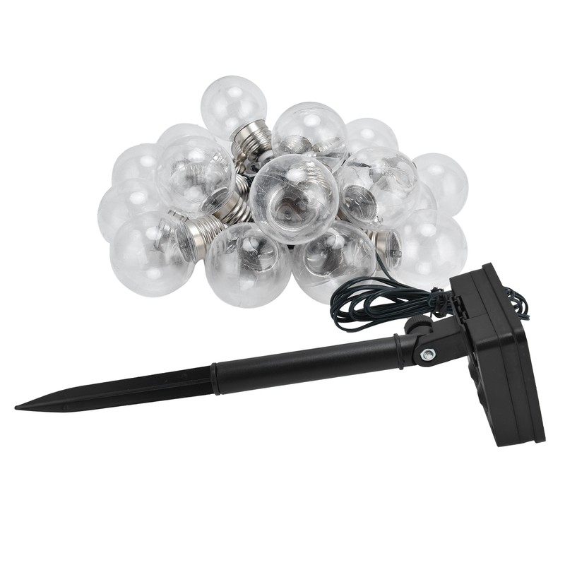 20LEDs G50 Solar Bulb Light String Outdoor Waterproof for Garden