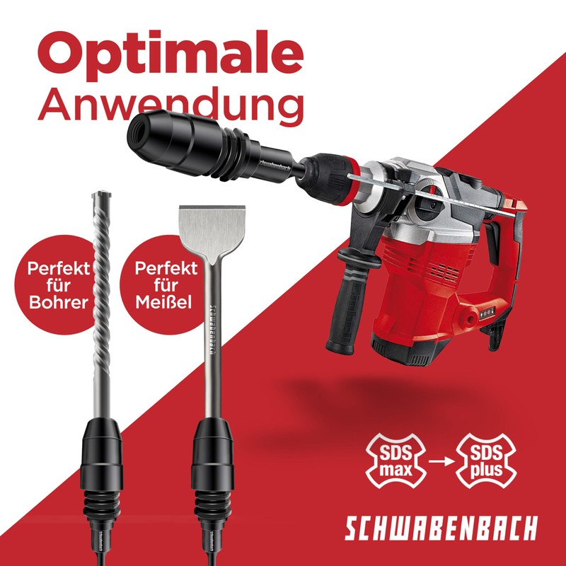 SCHWABENBACH ® SDS Plus to SDS Max Adapter - Adapter