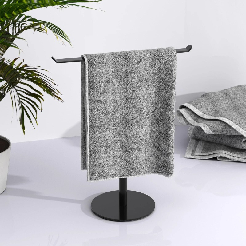 Unbranded T-Shape Stainless Steel Towel Rack Stand Durable Waterproof Hand