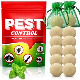 Pest Repellent Balls, Peppermint Oil for Mice, Rodent, Mouse, Rats, Spider, Squirrel, Pest Control Indoor & Outdoor, Natural Mouse Deterrent Replace Traps Family & Pet Safe