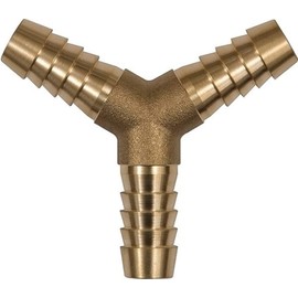 RIEGLER 134510-172 D Y-Hose Connector for Hose LW 9 mm, Brass, Pack of 1