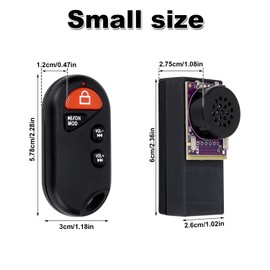 BTFO 2pcs Screaming Goat Prank Noise Maker with Remote Control, 16 Sounds Hidden Sound Prank Annoying Beeping Device Gag for Adults Kids Home School Party (Purple)