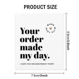 Thank You Cards Small Business, 100pcs Thank You for Your Order Cards Business Thank You for Your Support Cards, Small Business Supplies & Must-Haves for Customer Appreciation