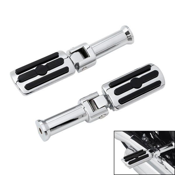 TCMT Rear Passenger Footpegs Peg Bracket Fit For Harley Softail