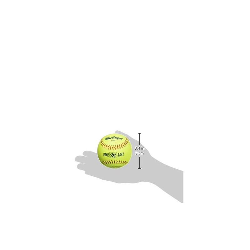 MacGregor Safe/Soft Training Softball, 12-inch (One Dozen)