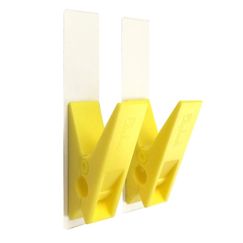 Toyo Case KSH-CLIP-02 Kitchen Tool Hooks, Yellow, Width 0.8 x