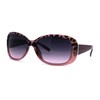 SA106 Womens Narrow Rectangle Butterfly Chic Sunglasses Pink Tortoise Black