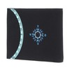Oxmox New Cryptan RFID Protect Wallet, Wind Rose Print Cyan