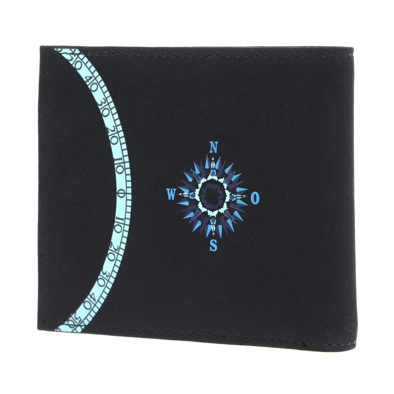 Oxmox New Cryptan RFID Protect Wallet, Wind Rose Print Cyan
