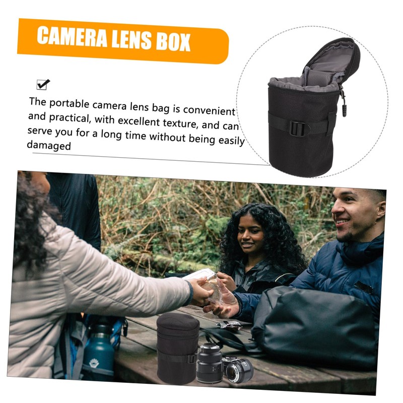 TEHAUX Camera Lens Storage Bag Shockproof and Water-resistant Lens Holder