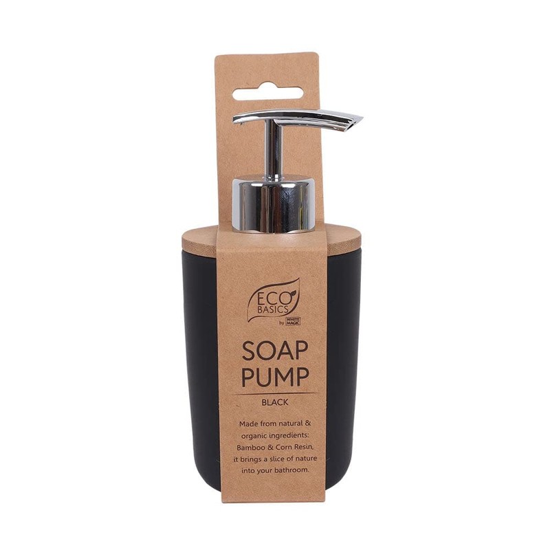 White Magic Eco Basics Soap Pump, Black