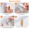 YSJNUS Adhesive Wall Hooks for Hanging Heavy Duty 33lb(Max), Waterproof