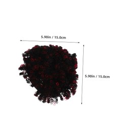 SAFIGLE 1 Pair Short Curly Wig for Women Versatile Hair Doughnut Shaper for Elegant Updos and Messy Buns Comfortable and Lightweight Hair Accessory Occasion