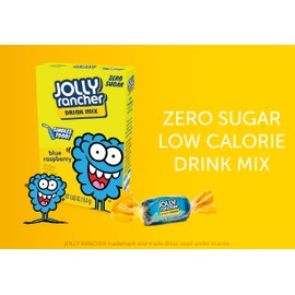 Jolly Rancher Blue Raspberry Singles To Go Drink Mix, 0.65 OZ, 6 CT (Pack of 4)