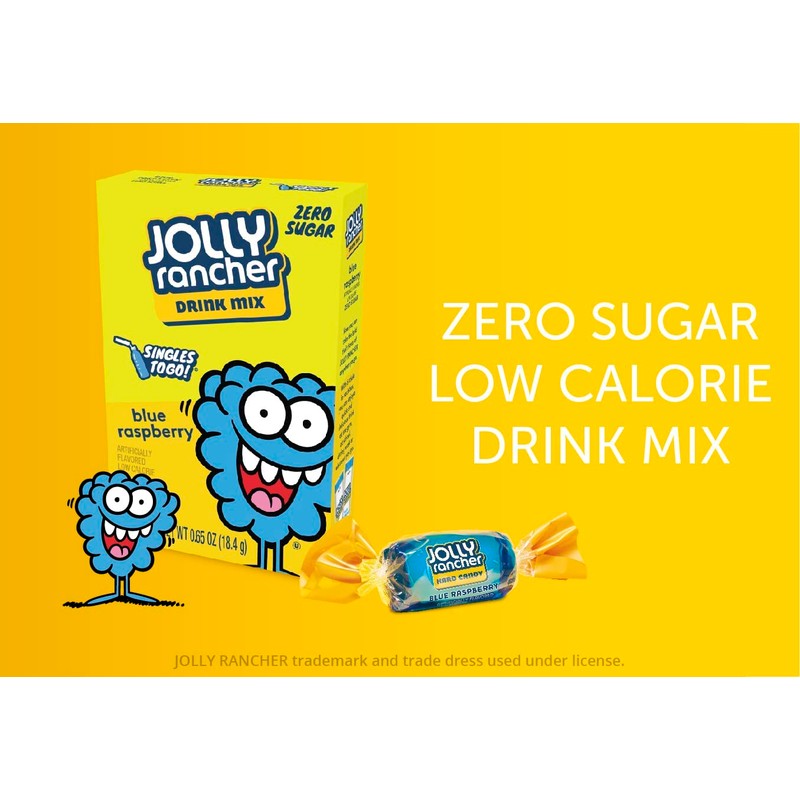 Jolly Rancher Blue Raspberry Singles To Go Drink Mix, 0.65