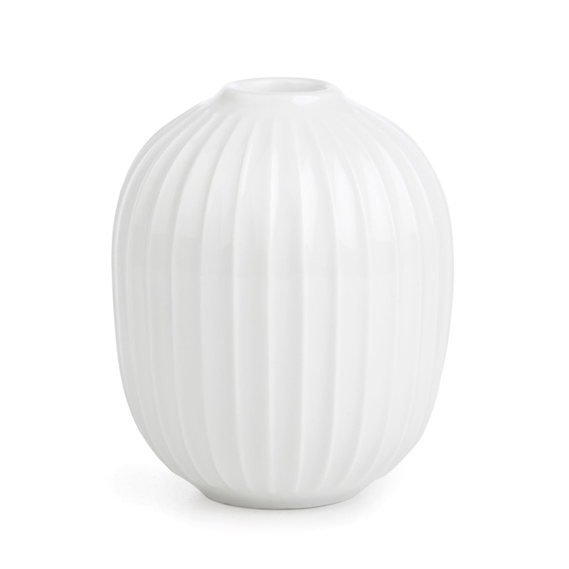 Kähler Kerzenständer runden Ø8.5 cm Hammershøi dänisch Handarbeit, Weiss