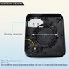 Seassauto Black Small Mirror with Heating Function for 2018+ International
