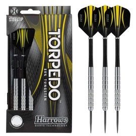 Harrows Torpedo Tungsten Steeltip Dart - Silver, 26g