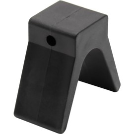 Haokixin V-Shape Boat Trailer Bow Stop, 2" Width 4" V-Span Rubber Bow y Block, V-Style Trailer Roller Rubber Stoppers for Boats, 1/2 inch Mounting Holes (Non Marking Polyurethane)