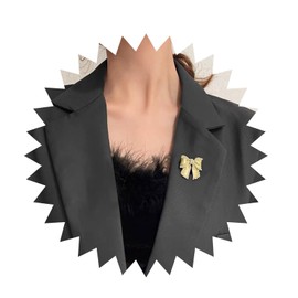 Cimenexe Vintage Pearl Bow Brooch Gold Pearl Bow Brooch Pin Pearl Bow Tie Pin Brooch Retro Pearl Bow Brooch Pin Wedding Lapel Pin Banquet Badge Pins Jewellery, Metal, No gemstone