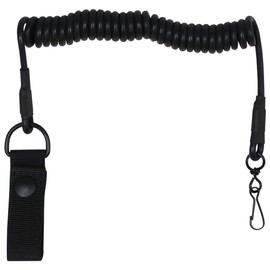 Mfh Pistol Lanyard Safety Clip Black