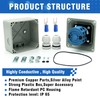 KEYMOO 25A Rotary Changeover Switch with Exterior Box, 4 Position