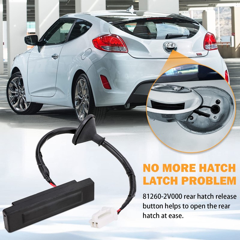 81260-2V000 Hatch Release Button Trunk Latch for Hyundai Veloster 2012-2017