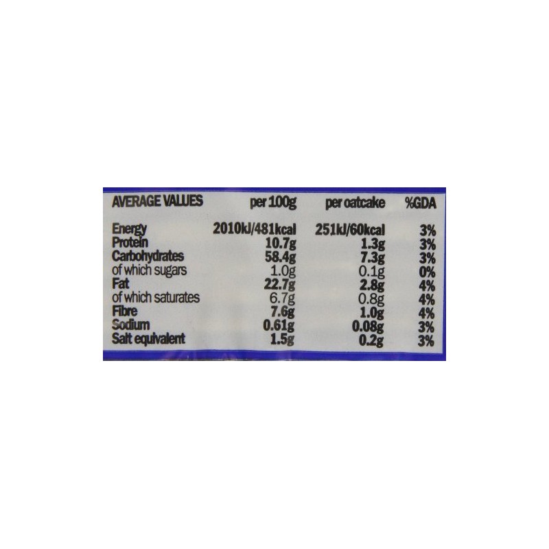 Stockan Original Thin Oatcakes 100g - Pack of 6