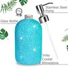 SlowVibes 18Oz Bling Blue Soap Dispenser with Rust Proof Stainless