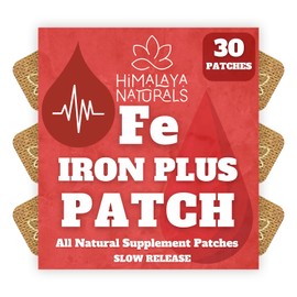 Himalaya Naturals Fe Iron Strength Topical Patch - Transdermal Iron Plus Patch for Deficiency Support, Blood Levels, Energy, and Enhances Vitality - 30 Patches