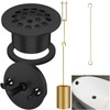 Tub Drain Linkage Assembly with Trip Lever and Strainer Done